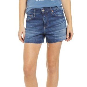 NEW AG Hailey Boyfriend Cutoff Denim Shorts 25